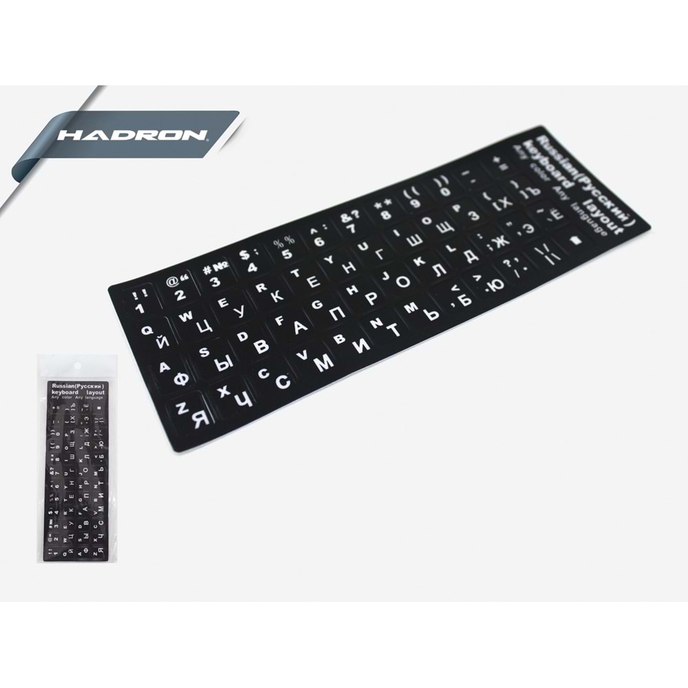 Notebook Klavye Sticker Rusça Hadron HDX8258