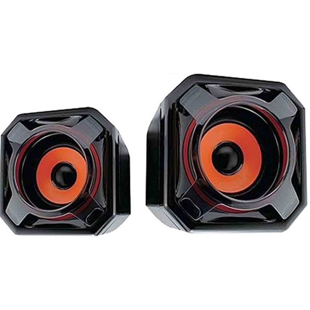 Hoparlör Speaker Usb 1+1 Mikado MD-177 Turuncu