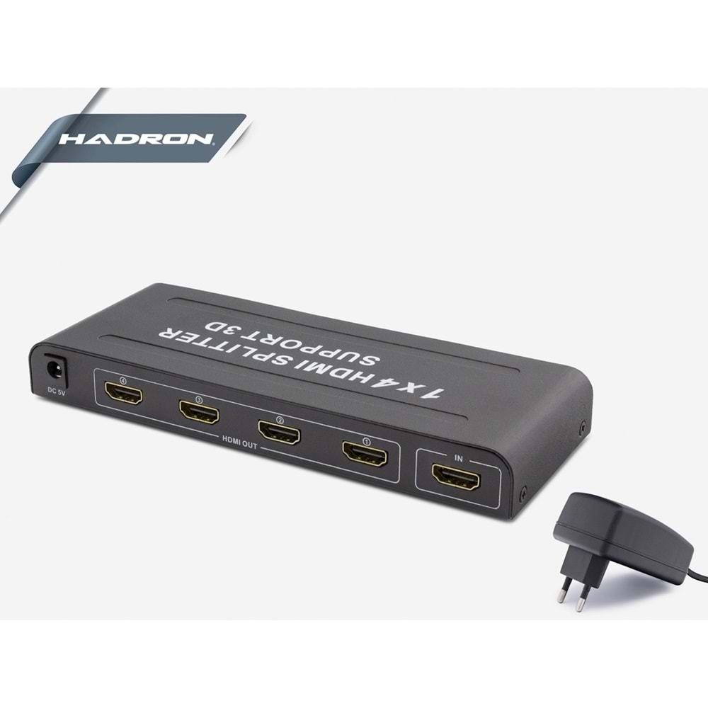 Hdmı Çoklayıcı Splitter 4 Port 1.4 V 1080P 3D Hadron HDX1286