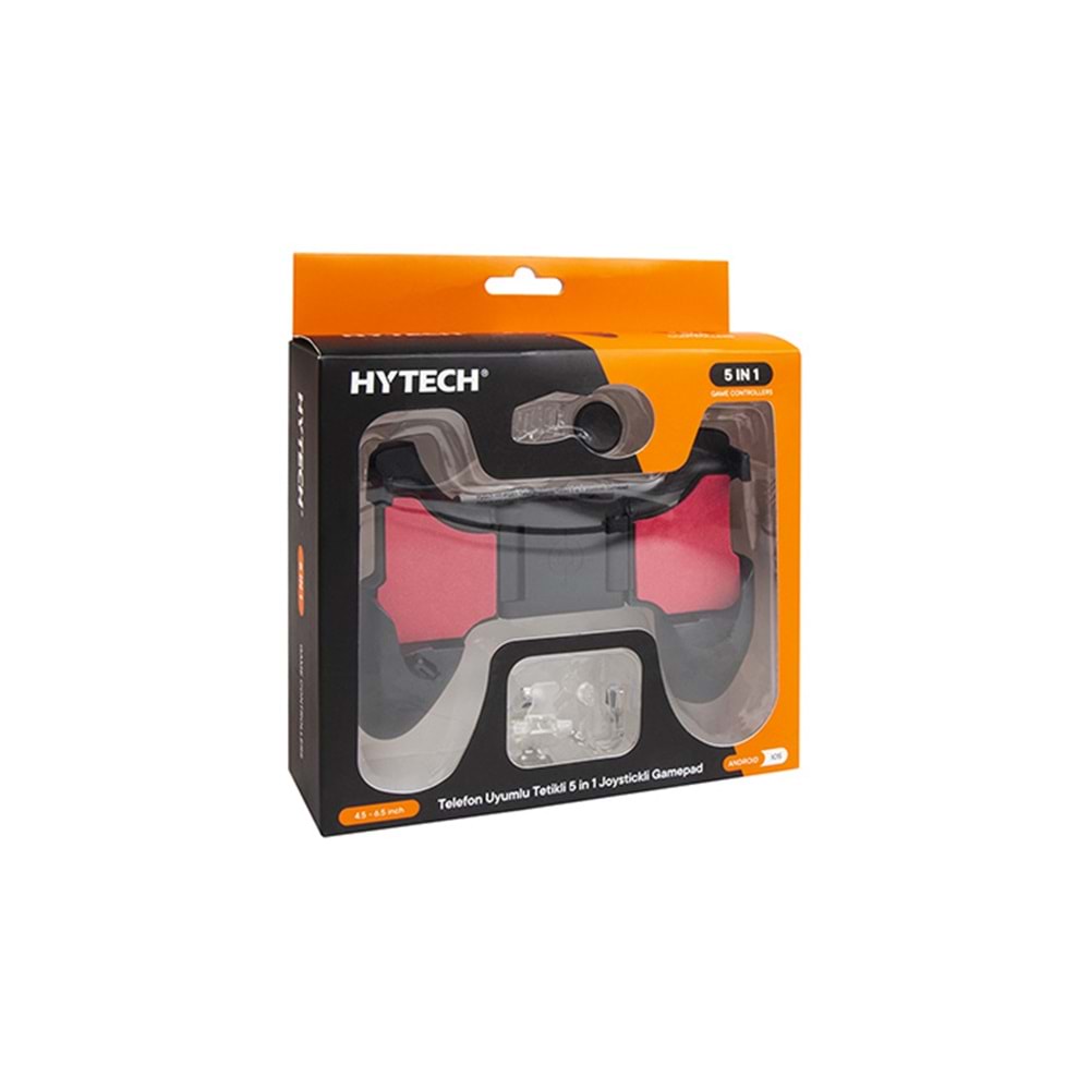 Kol Joystickli Telefon uyumlu Tetikli 5 in 1 Hytech HY-PG51 Kırmızı-Siyah