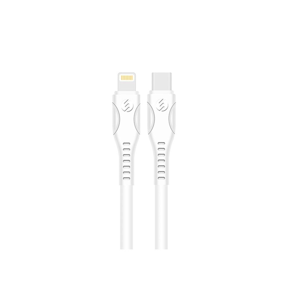 Şarj Aleti 2 Giriş Usb+Type C ve Lightning Kablo 18W Hızlı Şarj S-link Swapp SW-C1110X