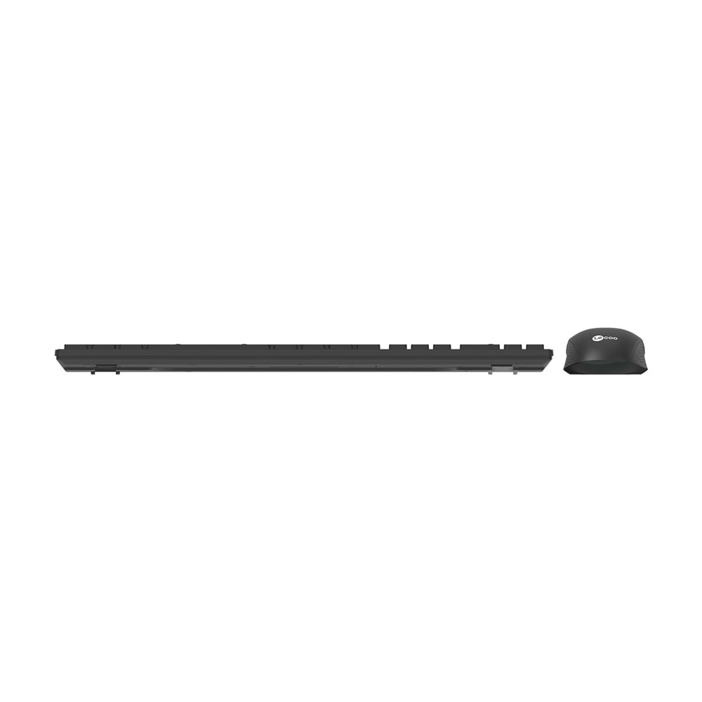 Klavye Mouse Set Kablosuz Türkçe Q Lenovo Lecoo KW201 Siyah