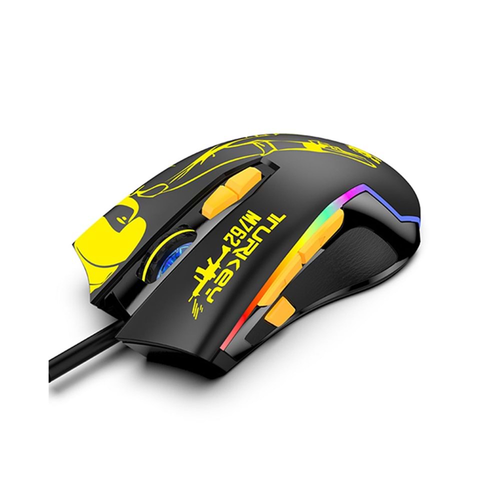 Mouse Oyuncu 4800 DPI RGB Ledli Katsuta M-762