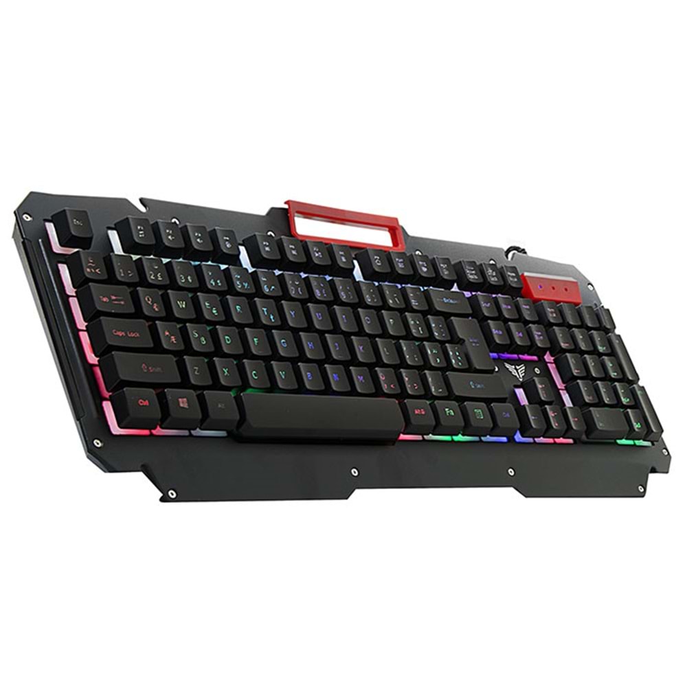Klavye Q Oyuncu Gökkuşağı Aydınlatmalı Metal Everest KB-R800 METAFOR