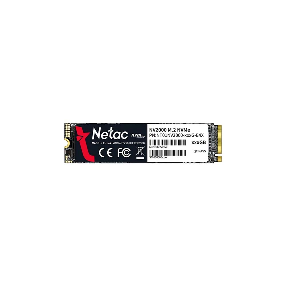 Hard Disk SSD M.2 256 GB Netac NV2000 NVMe NT01NV2000-256-E4X