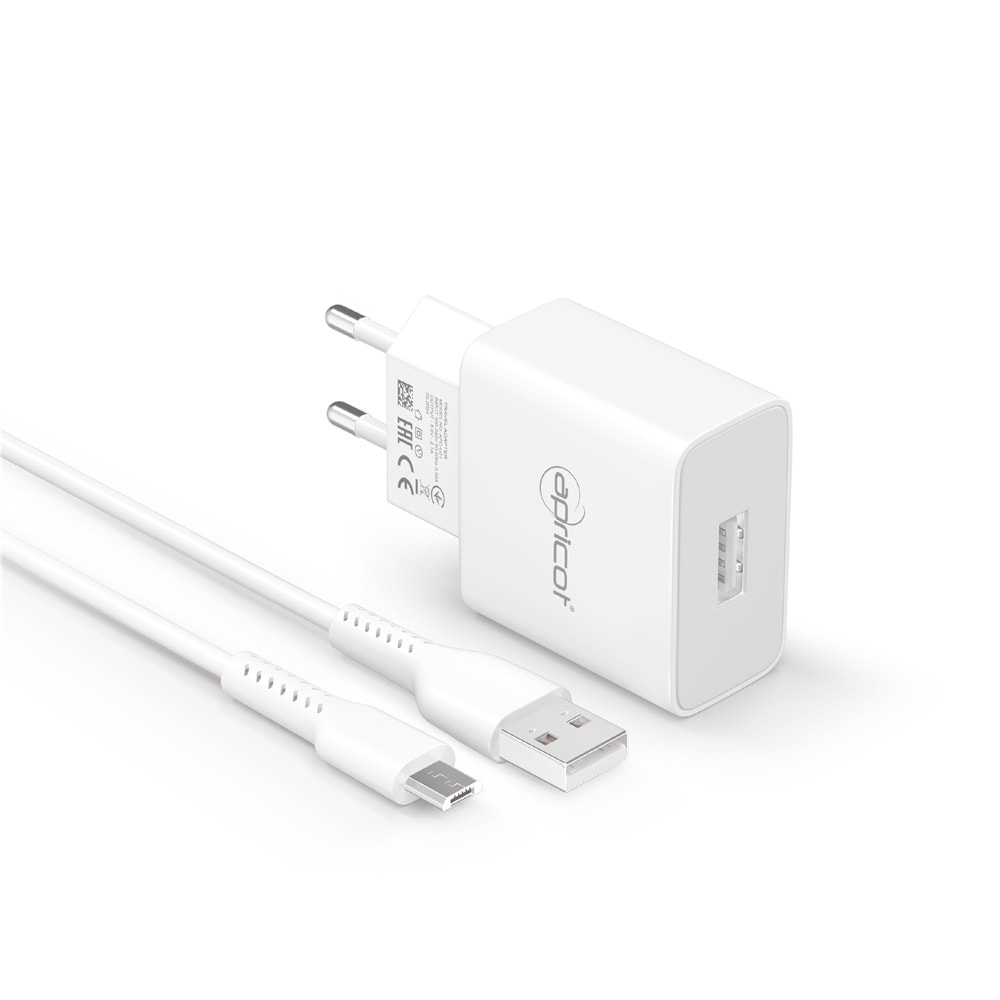 Şarj Aleti Takım Micro 2.4A Apricot APC-U210M