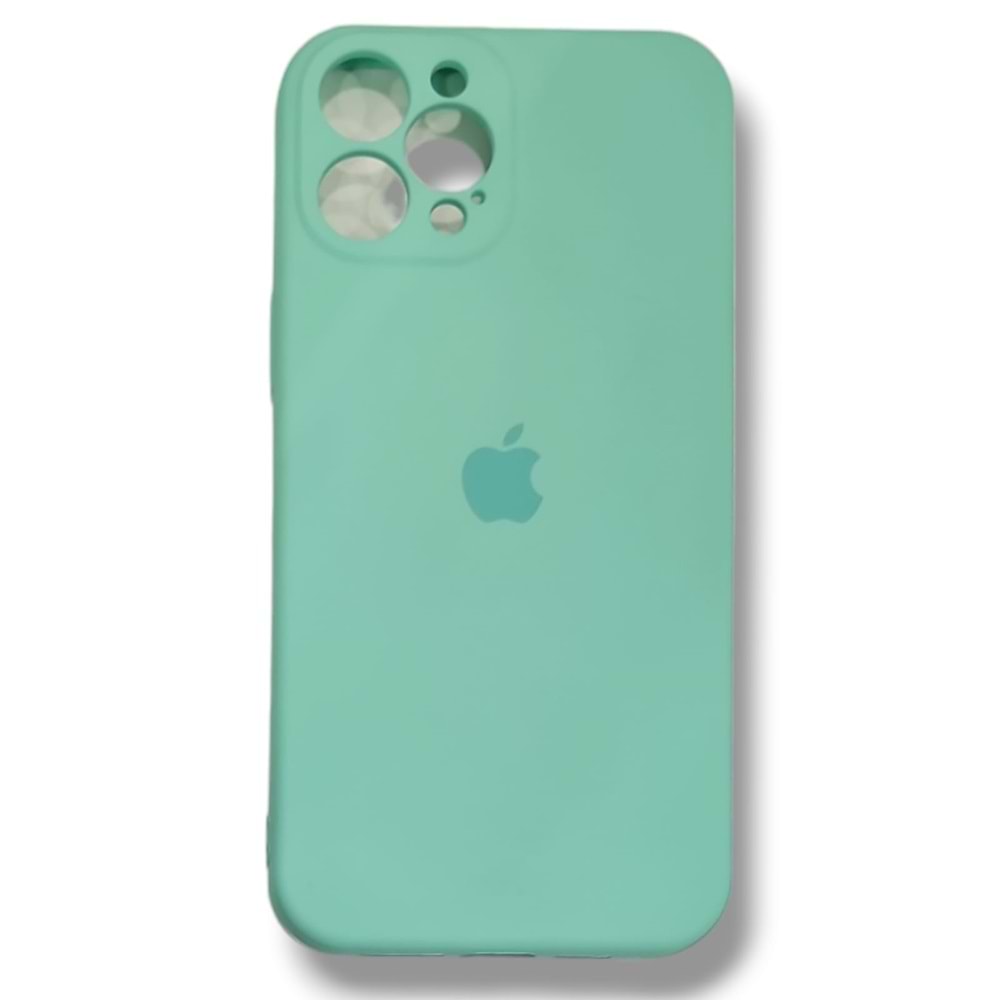 İphone 13 Pro Max Kılıf Logolu Lansman Açık Yeşil