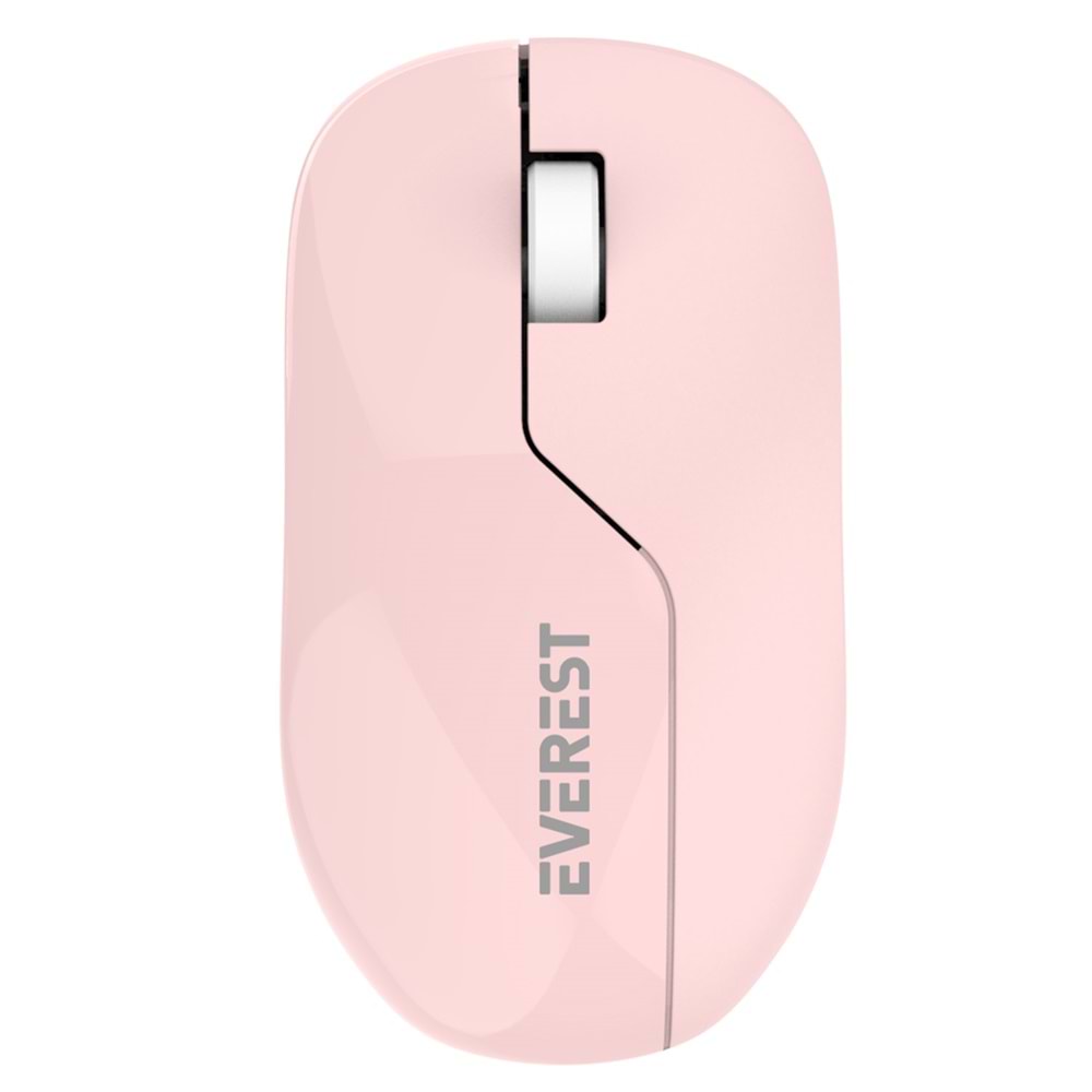 Mouse Kablosuz 2.4 Ghz Everest SMW-973 Pembe