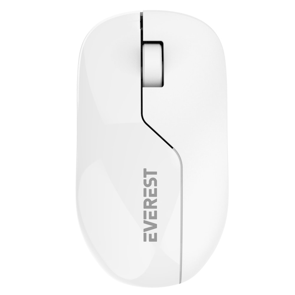Mouse Kablosuz 2.4 Ghz Everest SMW-973 Beyaz-Gri