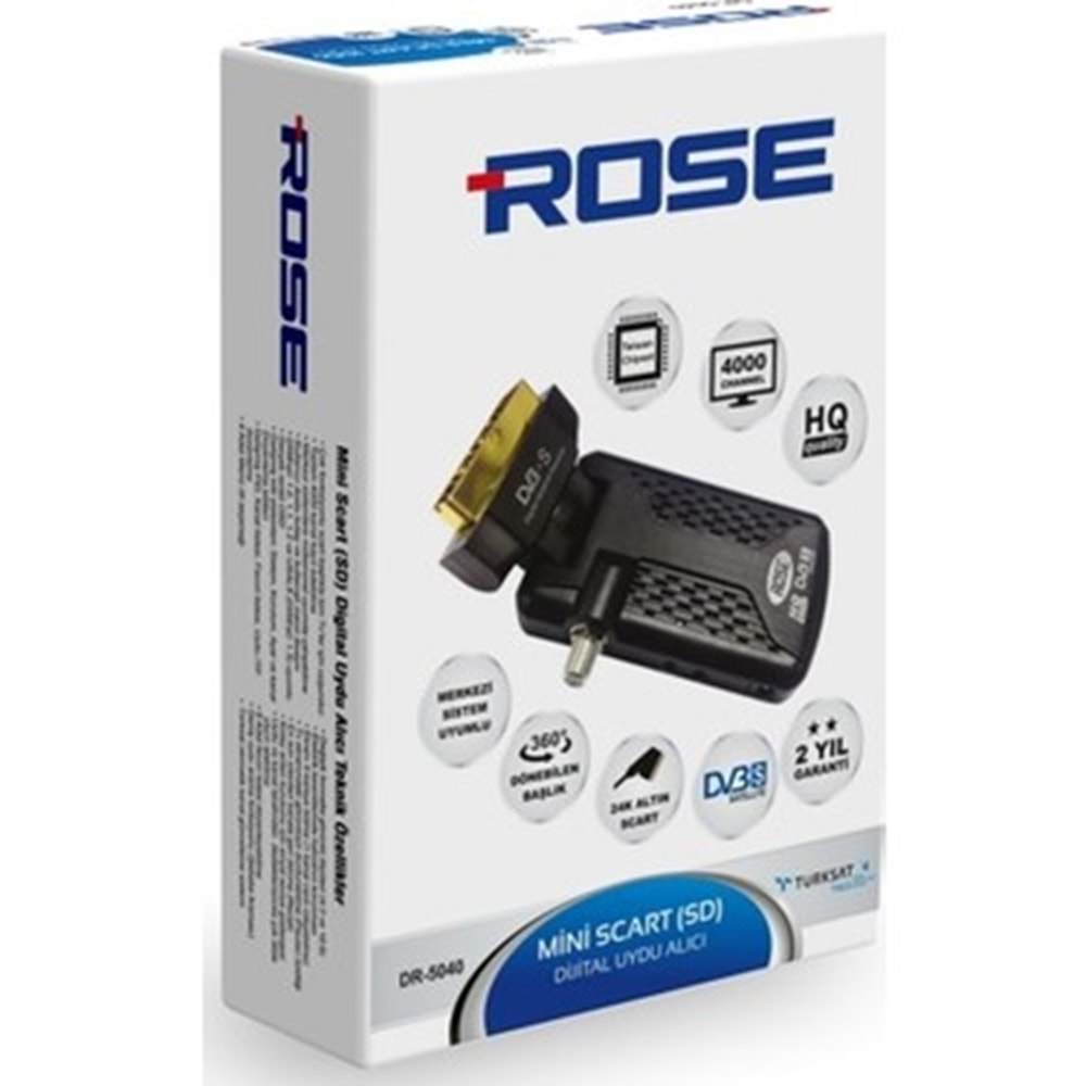 Uydu HQ Kalite Mini Scart Rose DR-5040