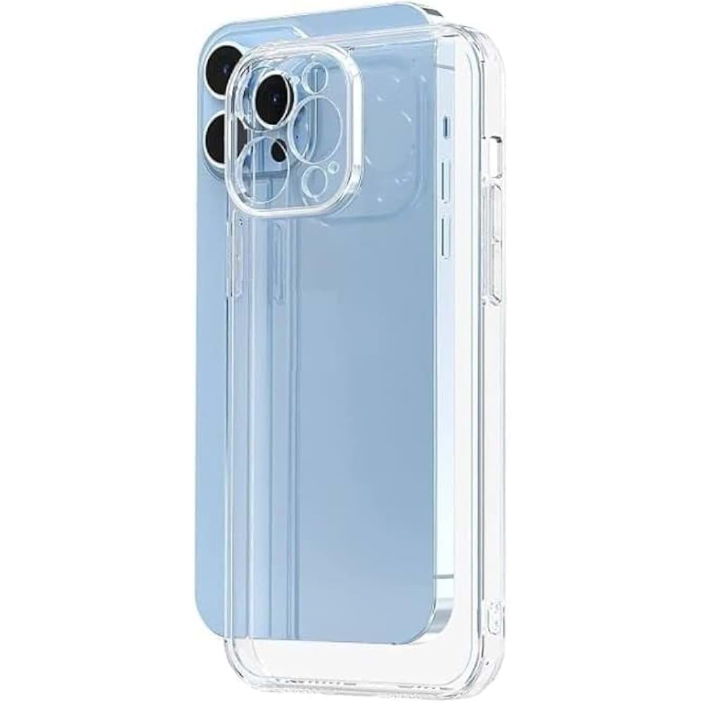 İphone 13 Pro Kılıf Kamera Korumalı Şeffaf Silikon
