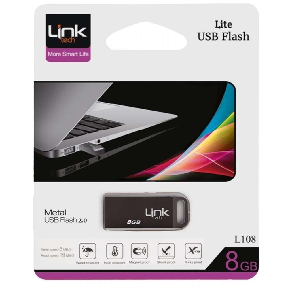 Flash Bellek 8 GB Metal Usb 2.0 Link Tech L108