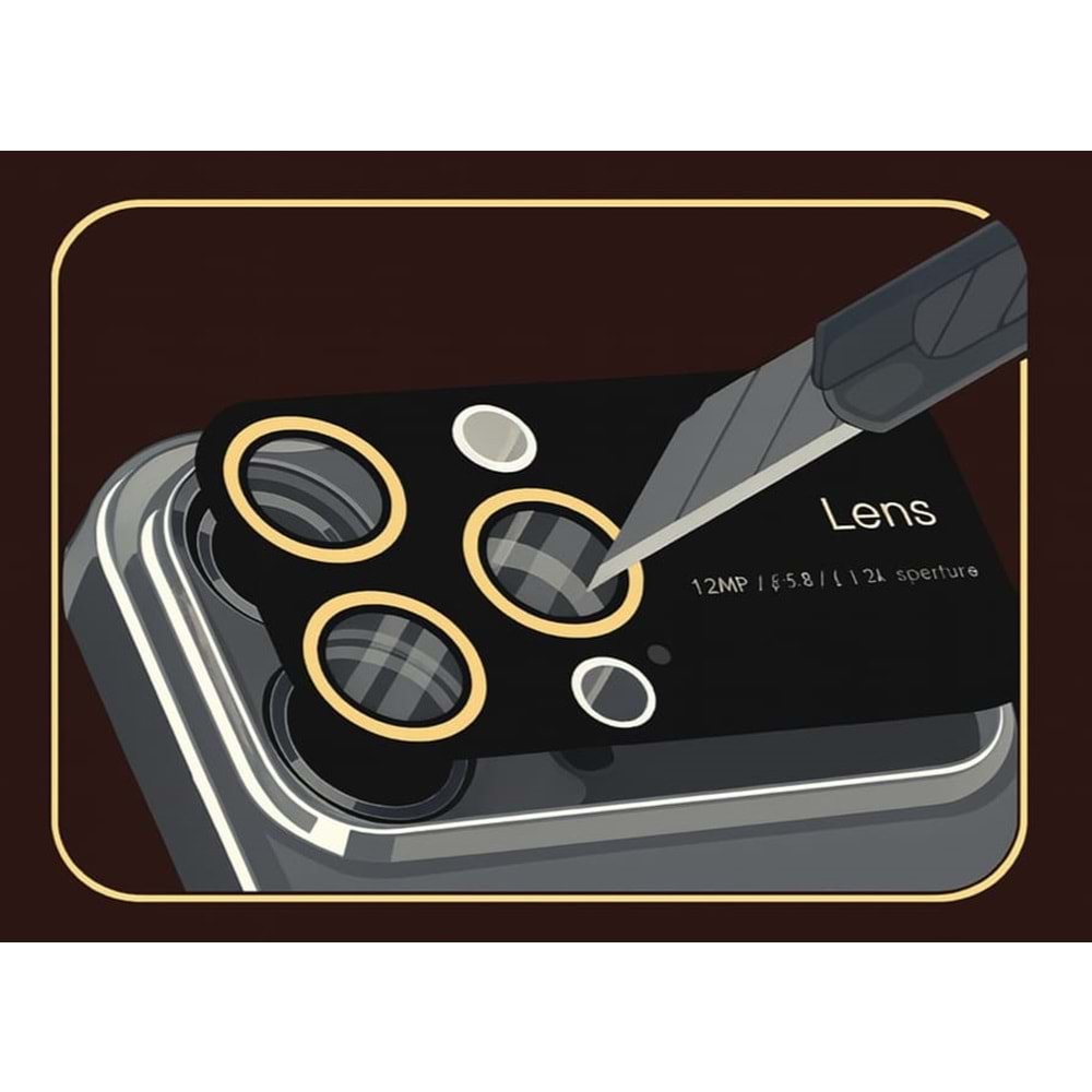 İphone 15 Kılıf Kamera Korumalı Magsafe Colourl Gold