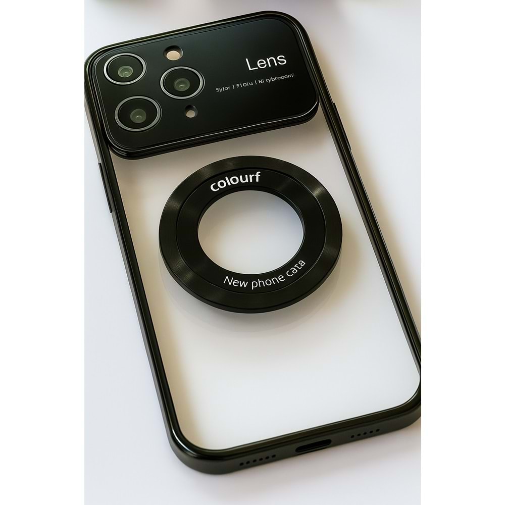 İphone 14 Pro Max Kılıf Kamera Korumalı Magsafe Colourl Siyah