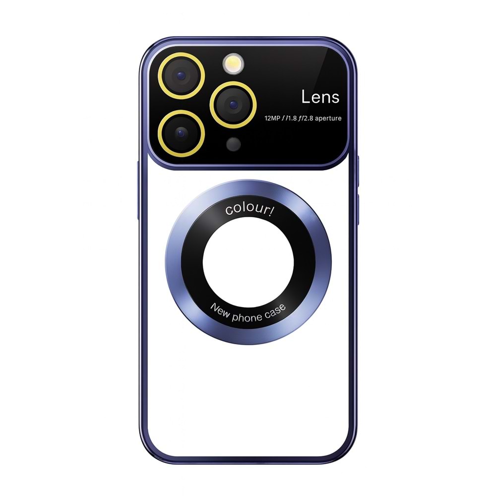 İphone 13 Pro Kılıf Kamera Korumalı Magsafe Colourl Mavi