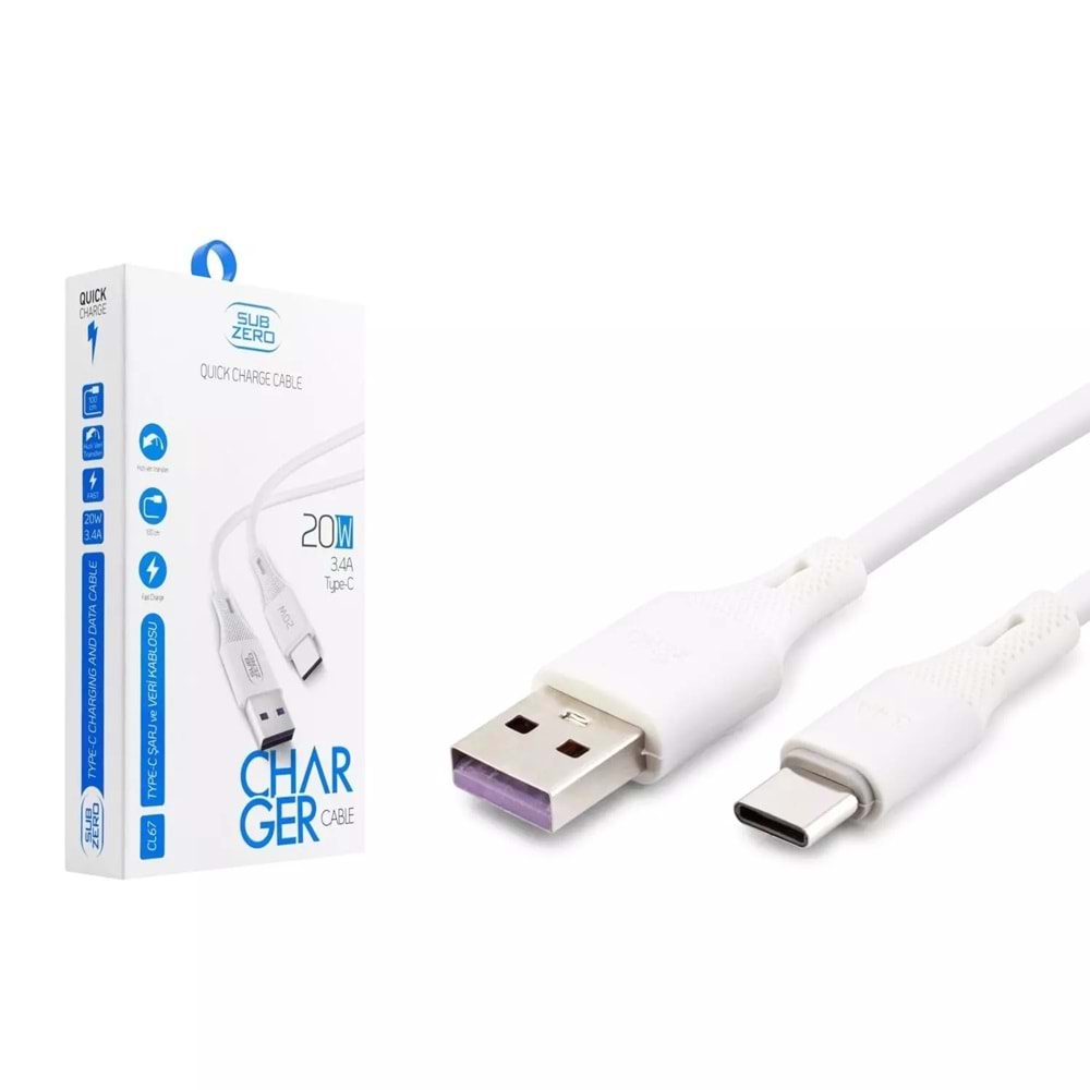 Şarj Aleti Takım Type-C 20W 3.4A Subzero CL67