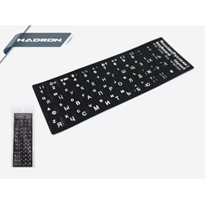 Notebook Klavye Sticker Rusça Hadron HDX8258