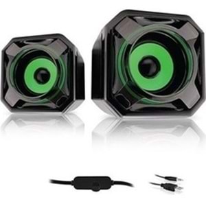 Hoparlör Speaker Usb 1+1 Mikado MD-177 Yeşil