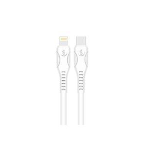 Şarj Aleti 2 Giriş Usb+Type C ve Lightning Kablo 18W Hızlı Şarj S-link Swapp SW-C1110X