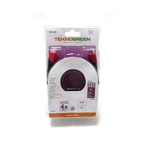 Hdmı Kablo 3 Metre Örgülü Teknogreen TKH-03F