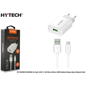 Şarj Aleti Takım Micro 5V 2.1 Amper Hytech HY-XE26M