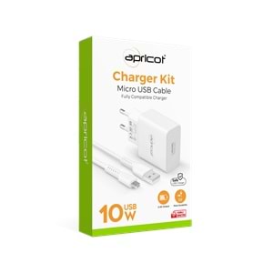 Şarj Aleti Takım Micro 2.4A Apricot APC-U210M