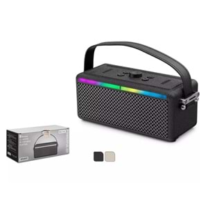 Bluetooth Hoparlör Usb-Sd Rgb Işıklı 185x78x78 Hadron M82