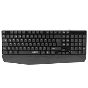 Klavye Standart Q Kablolu Bilek Destekli Everest KB-951U