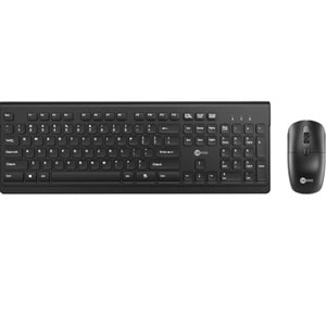 Klavye Mouse Set Kablosuz Türkçe Q Lenovo Lecoo KW203 Siyah