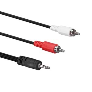 3.5 MM. Aux To 2Rca Ses Kablosu 3 M S-link SL-872