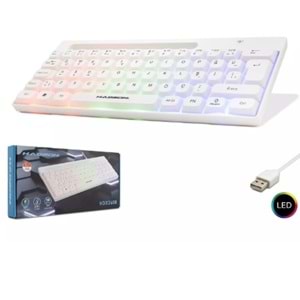 Klavye Oyuncu Mini Rgb Hadron HDX2608 Beyaz