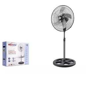 Vantilatör 75W 18 İnç Ayaklı Microstar Msr-2518