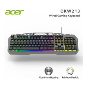 Klavye Oyuncu Gaming RGB Aydınlatmalı Acer Okw2135