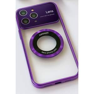 İphone 14 Pro Max Kılıf Kamera Korumalı Magsafe Colourl Mor