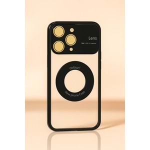 İphone 15 Pro Kılıf Kamera Korumalı Magsafe Colourl Siyah