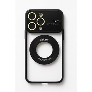 İphone 14 Pro Kılıf Kamera Korumalı Magsafe Colourl Siyah
