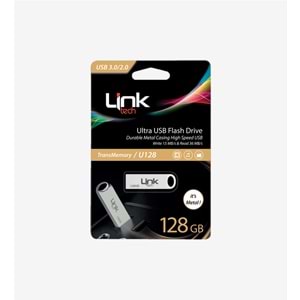 Flash Bellek 128 GB Metal Usb 3.0 Link Tech U128