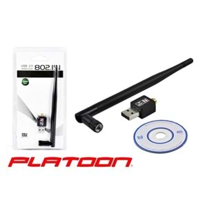 Wireless Adaptör 150 Mbps Antenli Platoon PL-9339