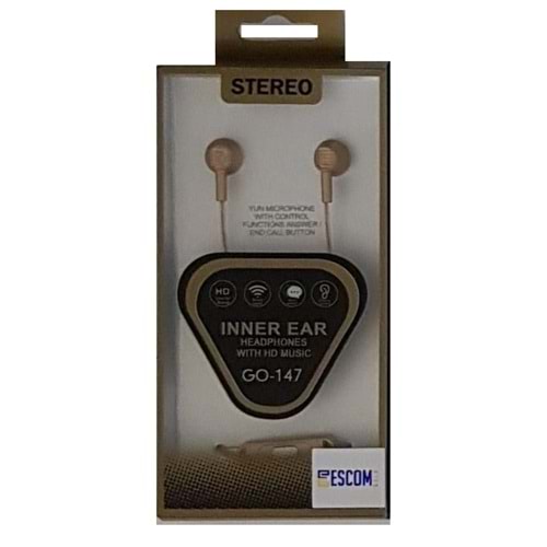Kulaklık Mikrofonlu Escomgold Go-147 Gold