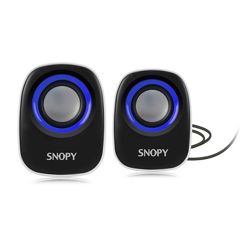 Hoparlör Speaker 1+1 Snopy SN-120 Beyaz-Mavi