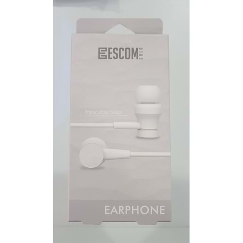 Kulaklık Mikrofonlu Escomgold TK-10 Beyaz