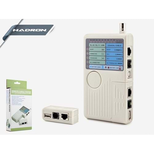 Ethernet Test Cihazı RJ11-RJ45-USB-BNC Hadron HD4725 HDX6505