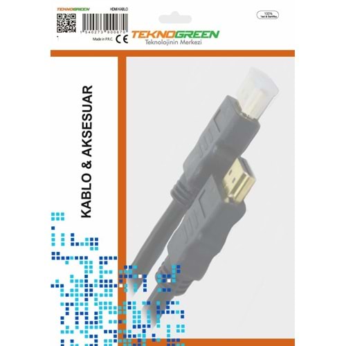 Hdmı Kablo 1.5 M Teknogreen TKH-100