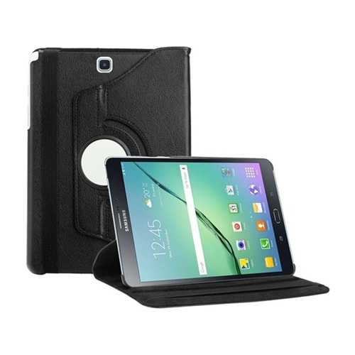 Tablet Kılıf Standlı Dönerli 9.7 İnç Mopal Samsung Tab S2 T815 Siyah