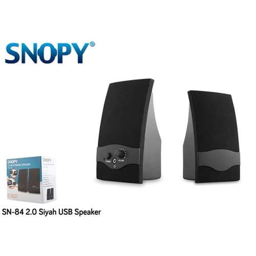 Hoparlör Speaker 1+1 Snopy SN-84 Siyah