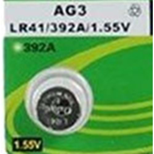 Saat Pili Alkaline 1 Adet AG03-LR736-LR41-L736-192 1.5V