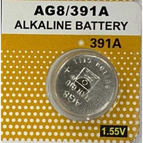 Saat Pili Alkaline 1 Adet AG08-LR1120-LR1121-LR55-L1121-191 1.5V