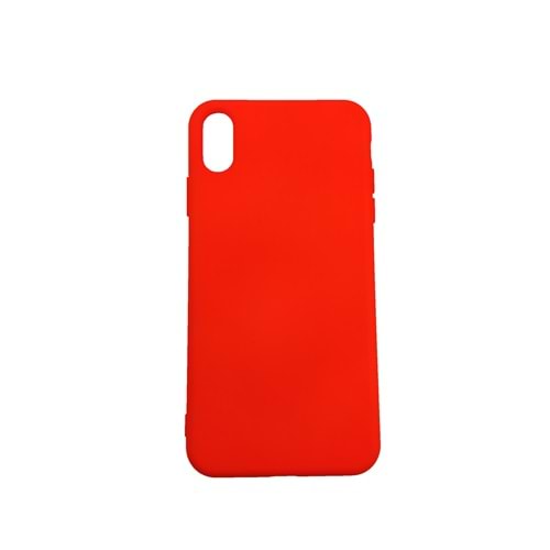 İphone XS Max Kılıf Cappy Silikon Turuncu