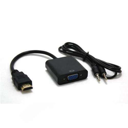 Hdmı To Vga Çevirici + 3.5 MM Ses Kablosu Teknogreen TKD-333