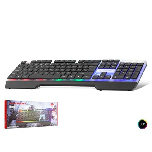 Klavye Q Oyuncu Işıklı Kablolu Hadron HD868